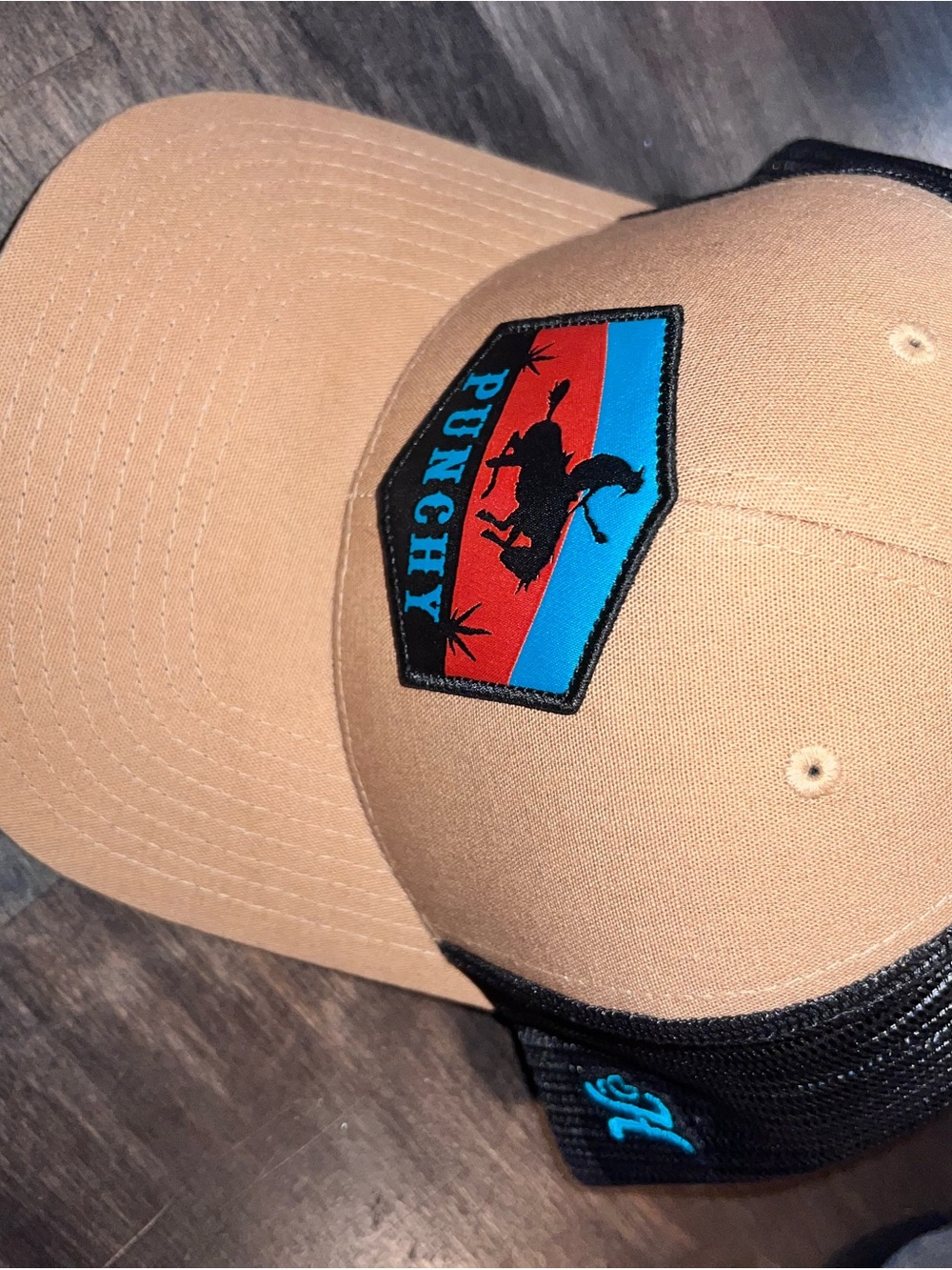 Tan & Black Men's Trucker Cap